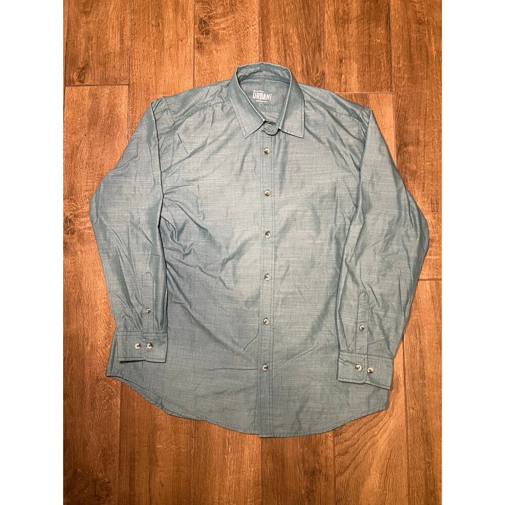 Chef Works Urban Collection Womens Large Long Sleeve Green Shirt
